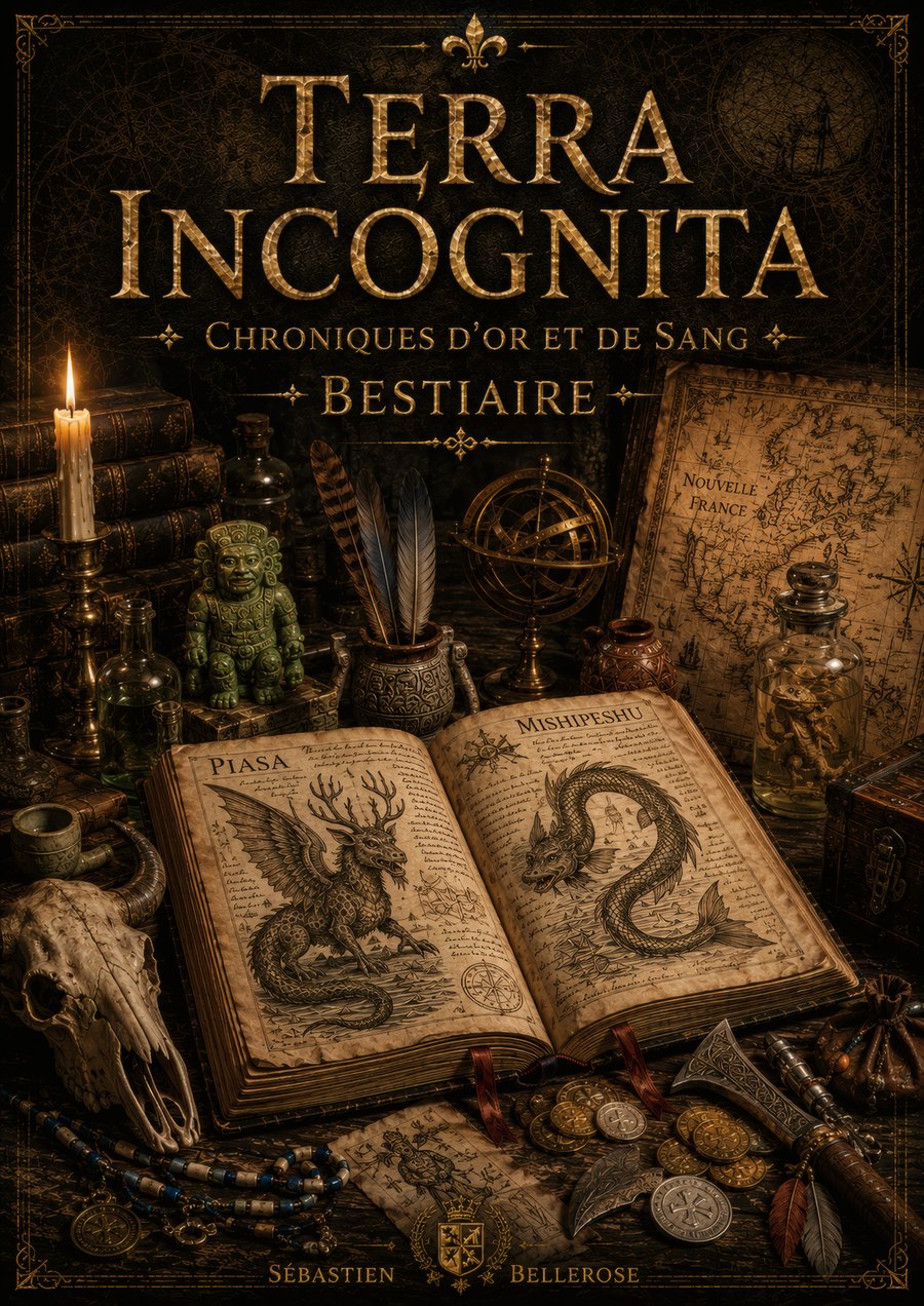 Couverture du Bestiaire de Terra Incognita